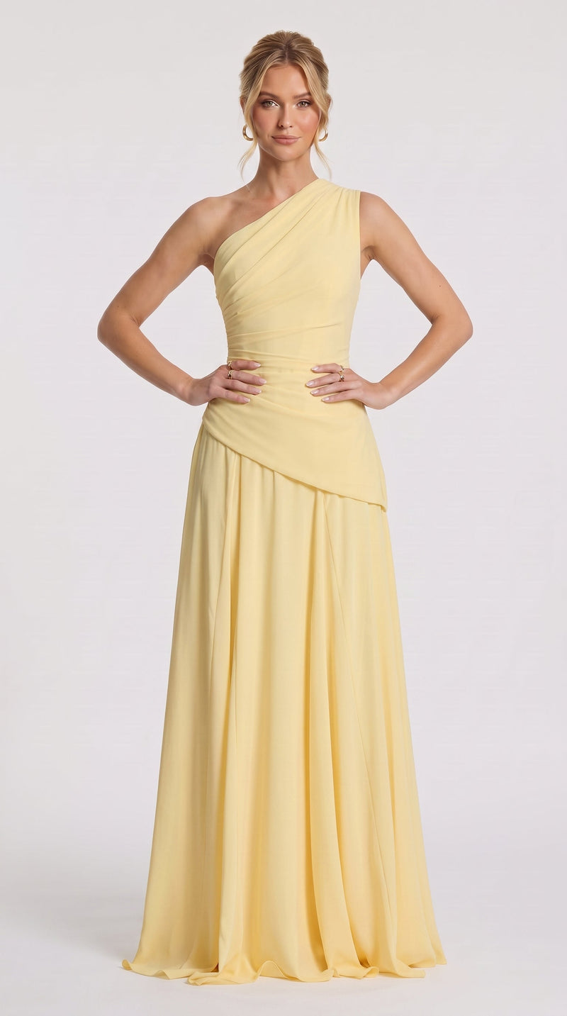 Bianca - Vestido Maxi Limão