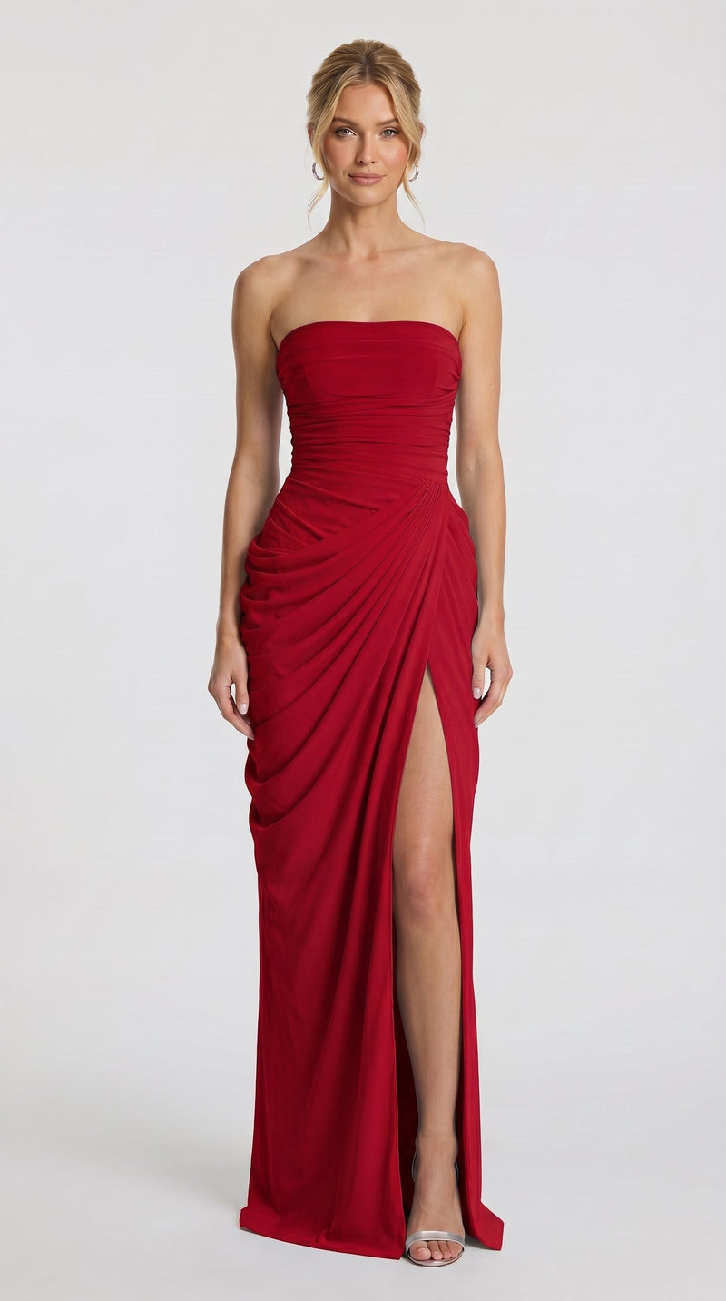 Valentina - Vestido Maxi Vermelho