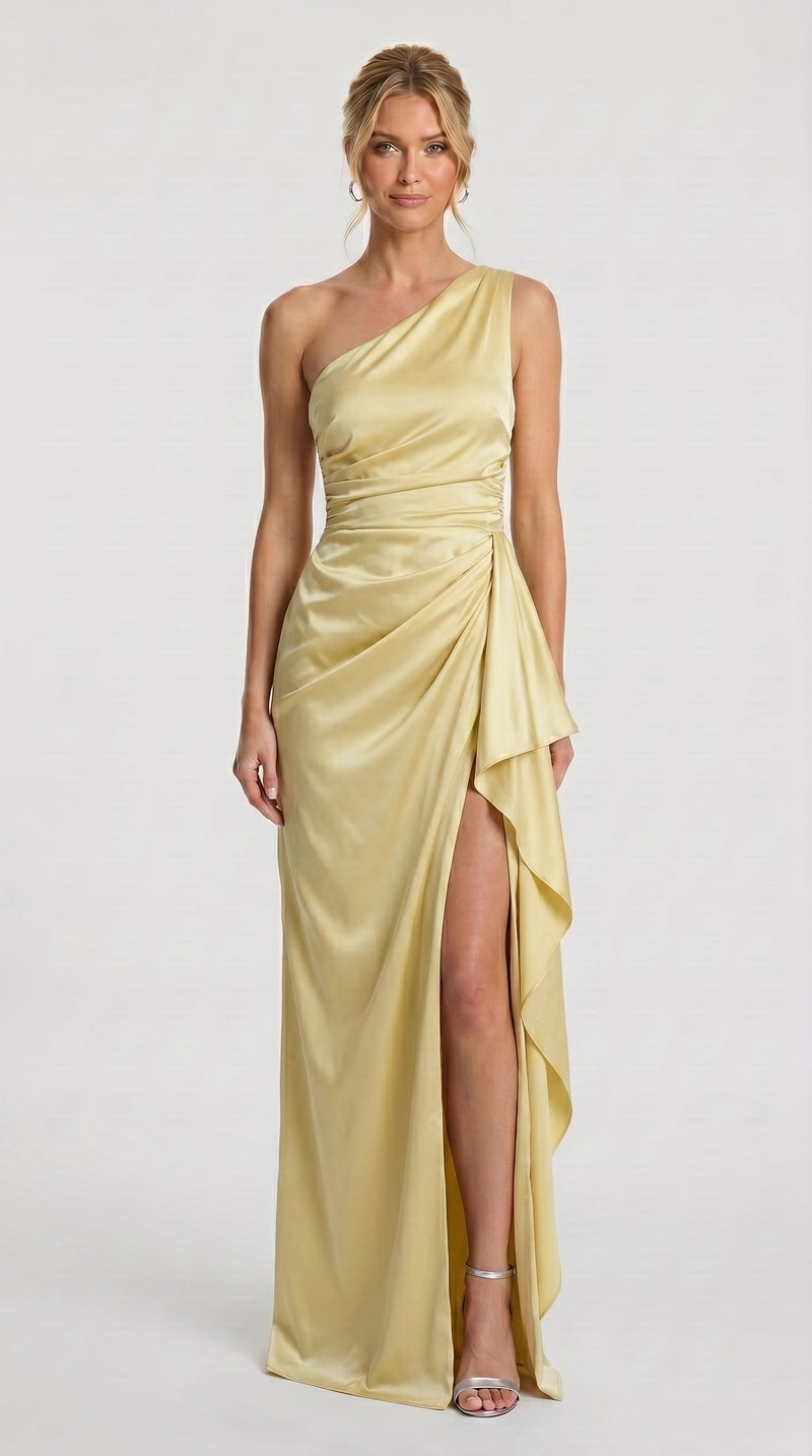 Margarida - Vestido Assimétrico Cetim