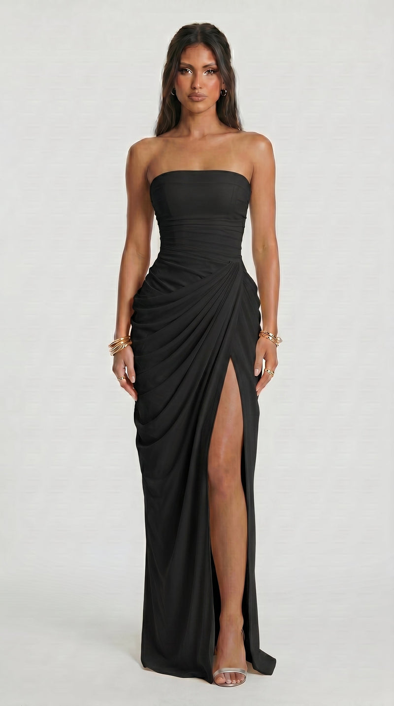 Valentina - Vestido Maxi Preto